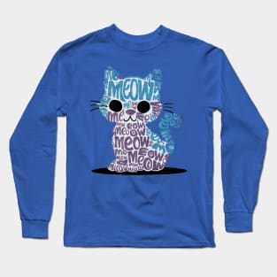 meow cat Long Sleeve T-Shirt